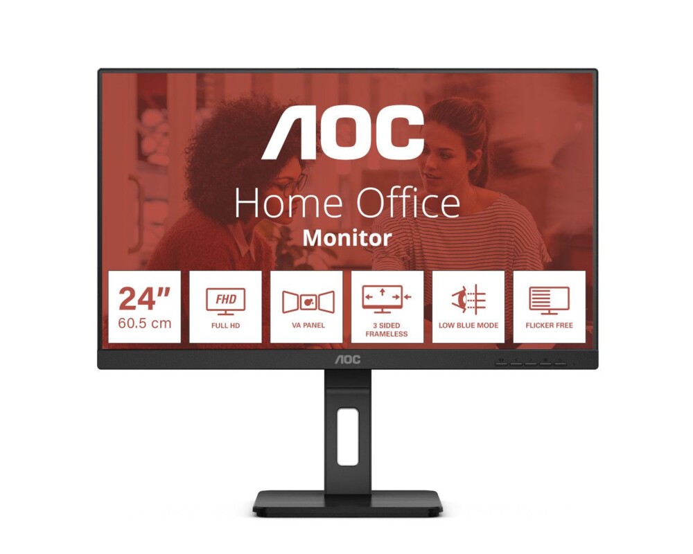 Монитор AOC 24E3QAF 23.8inch WLED 1920x1080 IPS 75Hz Black HDMI 12