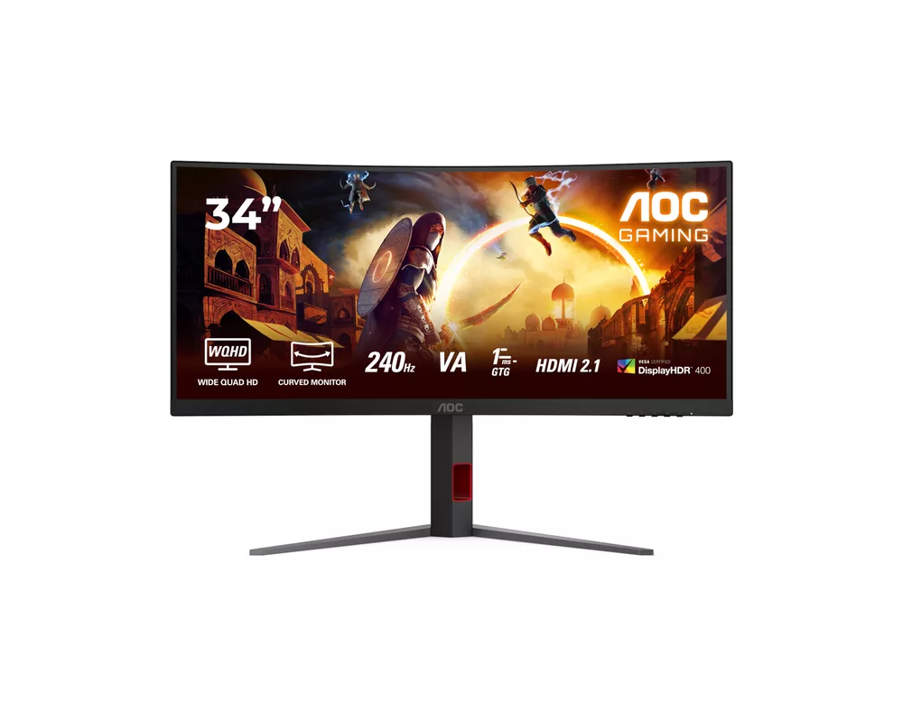 Монитор AOC CU34G4Z 34inch 3440x1440 1ms 2xHDMI DP USB Black 43