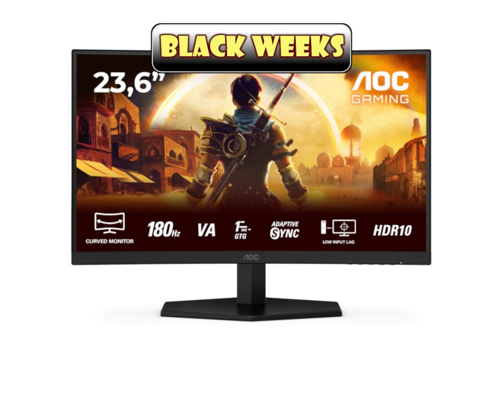 Монитор AOC C24G42E 23.6inch Curved Fast VA FHD 180Hz 0.5ms 250cd 33