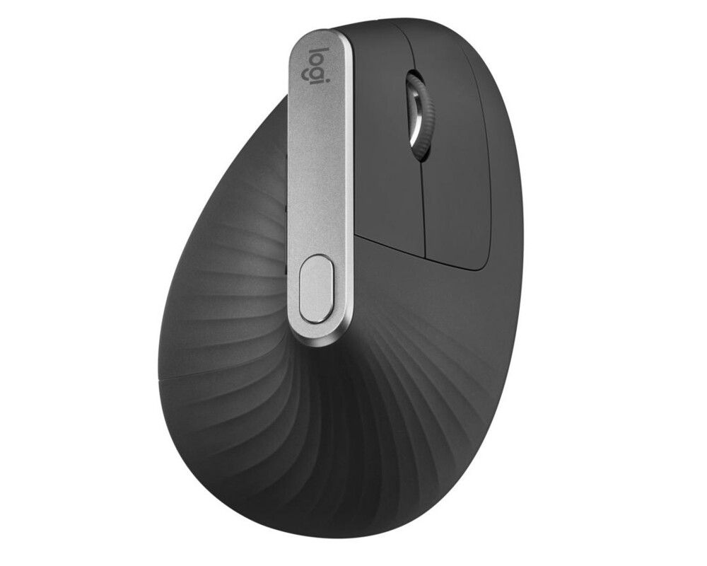 Мишка Logitech MX Vertical USB Type C, вертикална 910-005448 - тъмносива 19