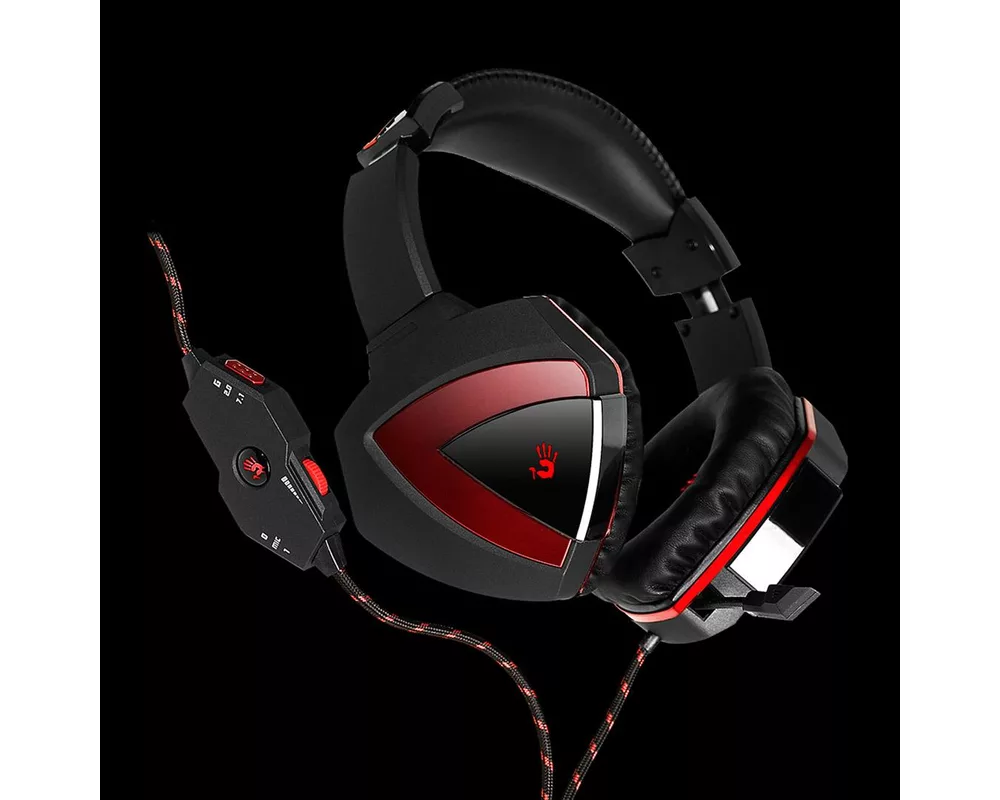 Слушалки Геймърски слушалки A4TECH Bloody G501, Микрофон, Черно/Червено 6