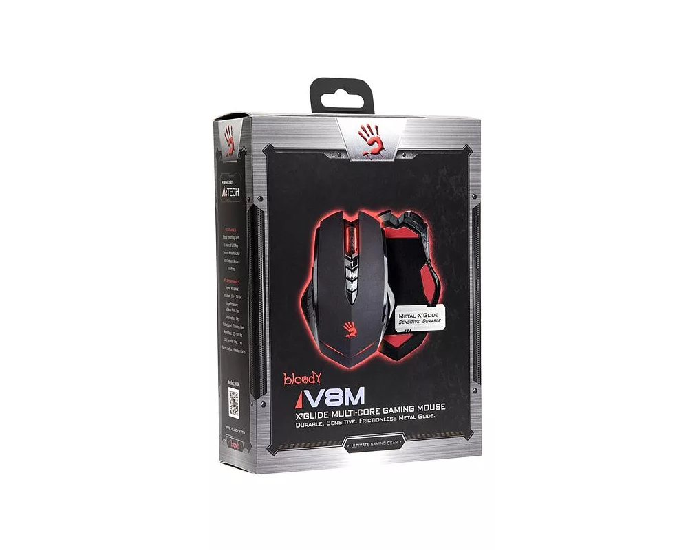 Мишка Геймърска мишка Bloody V8M, Оптична, Жична, USB 5