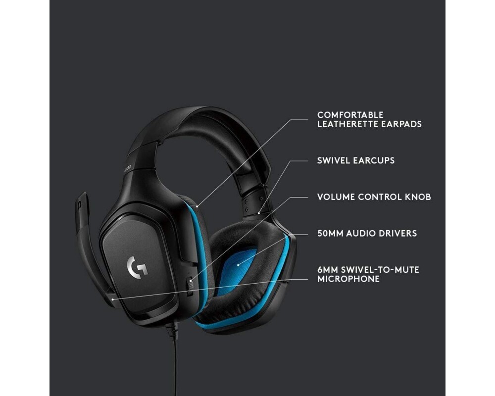 Слушалки Logitech G432 3