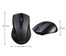  Безжична безшумна мишка A4tech V-Track G9-500FS, 2.4GZ, Черен 127218 G9-500FS на топ цена - PIC.bg