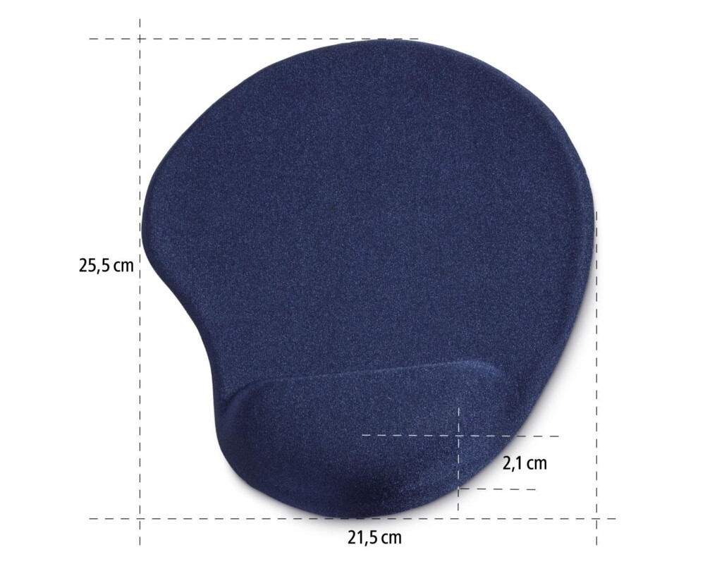 Пад за мишка HAMA Ergonomic, Текстил, Син 6
