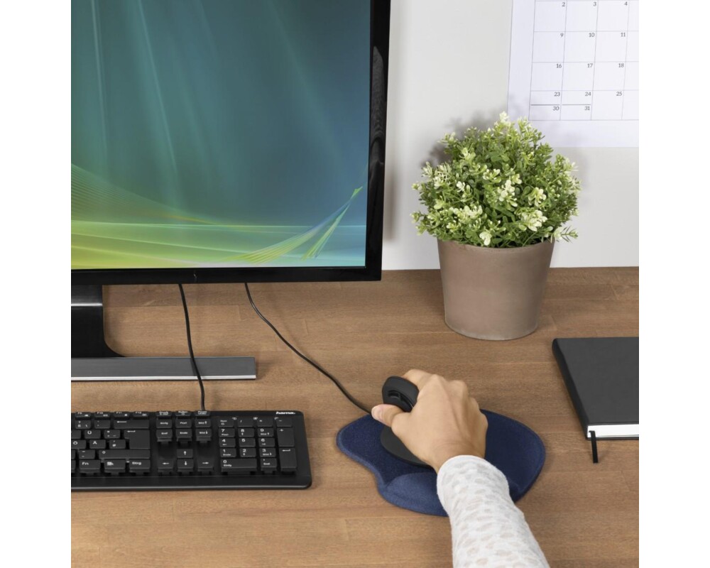 Пад за мишка HAMA Ergonomic, Текстил, Син 7