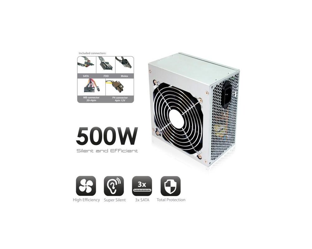 Захранване Ewent EW3907, ATX 500W V2.3 2
