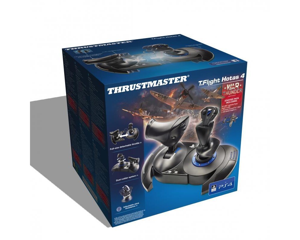 Джойстици и Геймпадове Жичен , авиосимулатор Thrustmaster T.Flight Hotas 4 за PC / PS4, Черен 5
