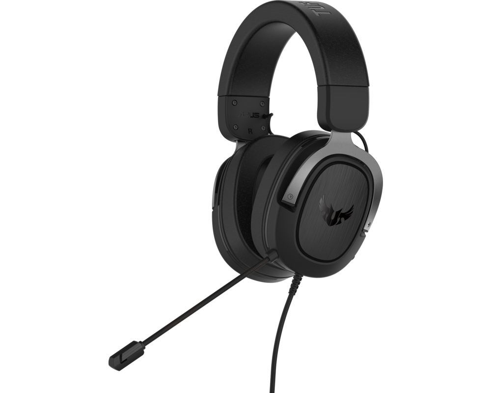 Слушалки Геймърски слушалки ASUS TUF Gaming H3 Gun Metal, 7.1 Virtual Surround Sound 7