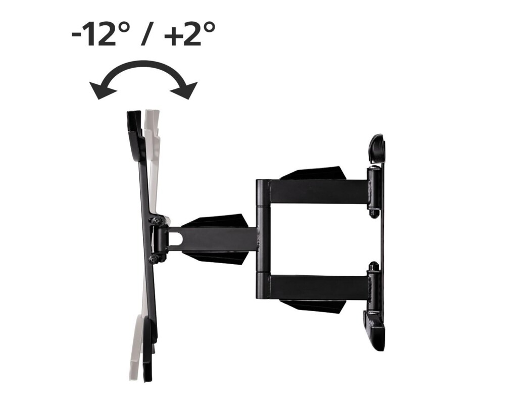 Стойка HAMA, Регулируема, 32"-65", 35 кг, Черна 2