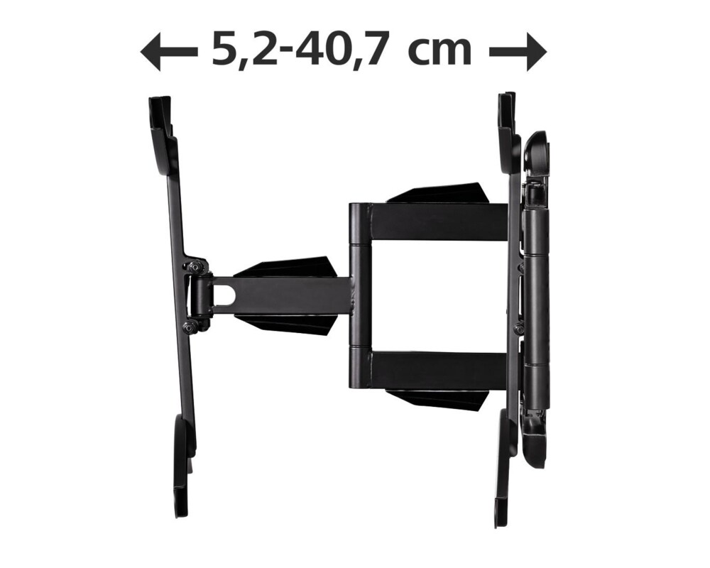 Стойка HAMA, Регулируема, 32"-65", 35 кг, Черна 3