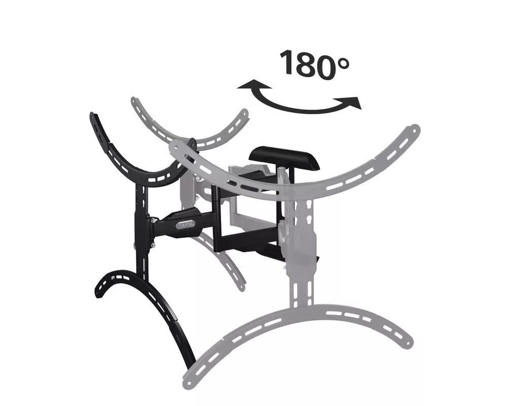Стойка HAMA 118620, Регулируема, 37"-75", 45 кг, Черна 3