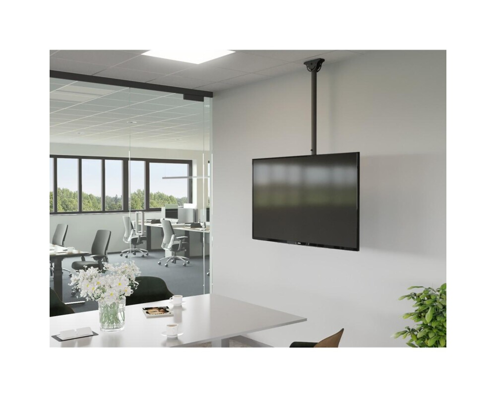 Стойка HAMA, Регулируема, 32"-65", 50 кг, Черна 7