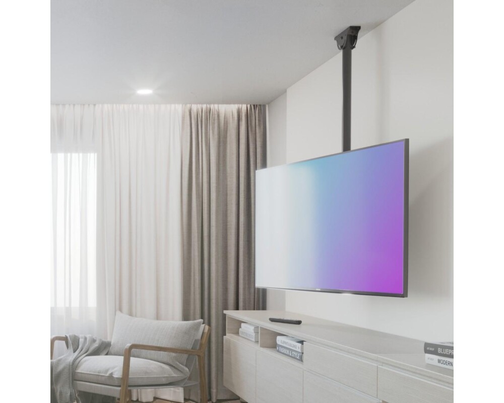 Стойка HAMA, Регулируема, 32"-65", 50 кг, Черна 15