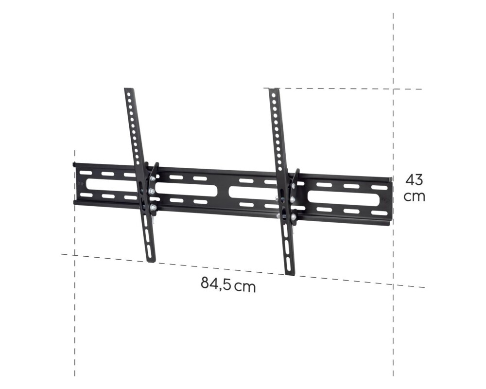 Стойка HAMA, Регулируема, 37"-75", 60 кг, 3 звезди, Черна 9
