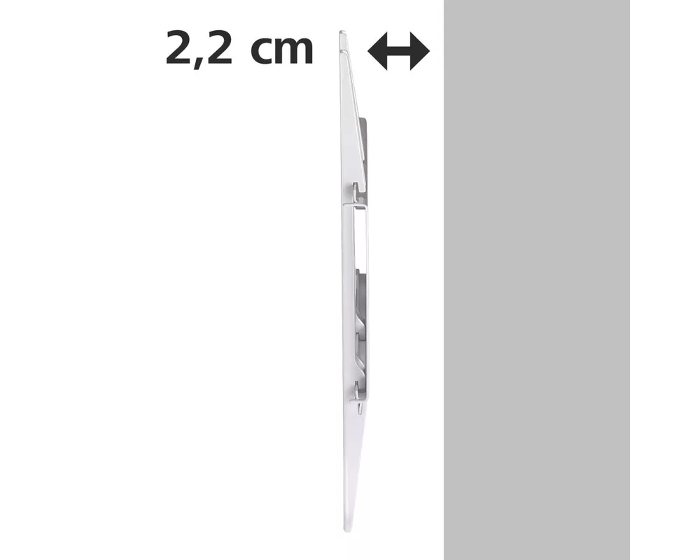 Стойка HAMA Ultraslim, Фиксирана, 37", 25 кг, 3 звезди, Бял 2