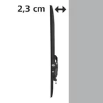 Стойка HAMA, Фиксирана, 32"-65", 35 кг, VESA 400, 1 звезда, Черен 2