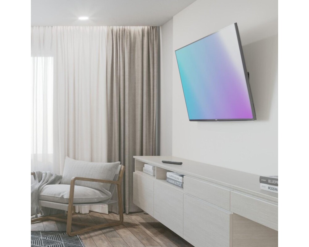 Стойка HAMA, Наклон 0/10°, 32"-65", 35 кг, VESA 400, 1 звезда, Черен 12