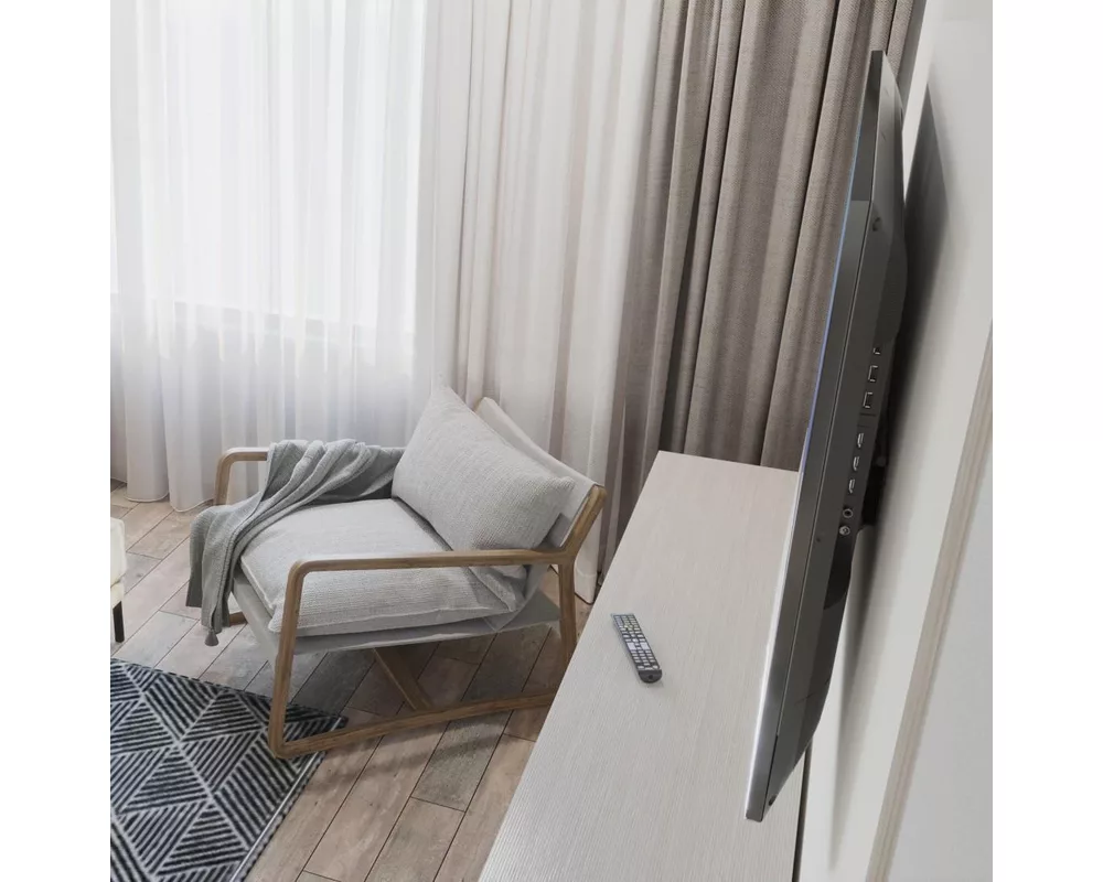 Стойка HAMA, Фиксирана, 32"-75", 40 кг, 1 Звезда, Черен 8