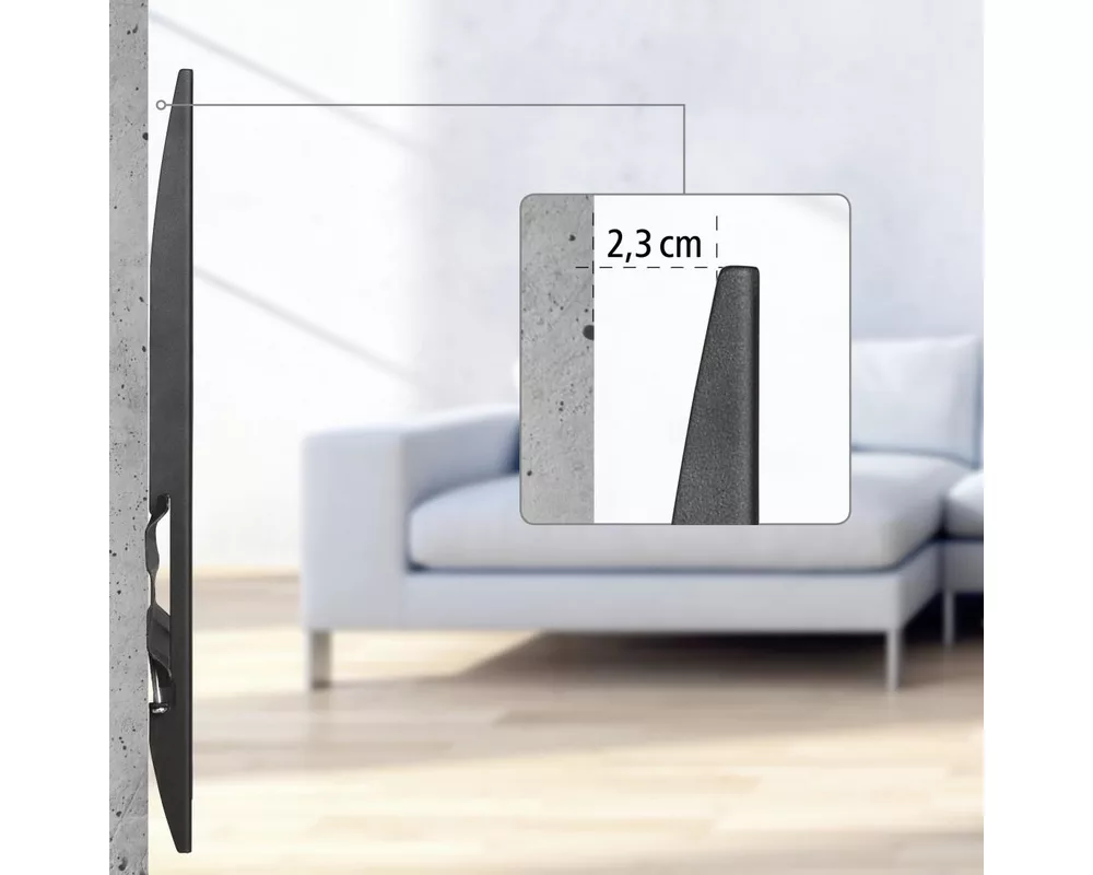 Стойка HAMA, Фиксирана, 32"-75", 40 кг, 1 Звезда, Черен 4