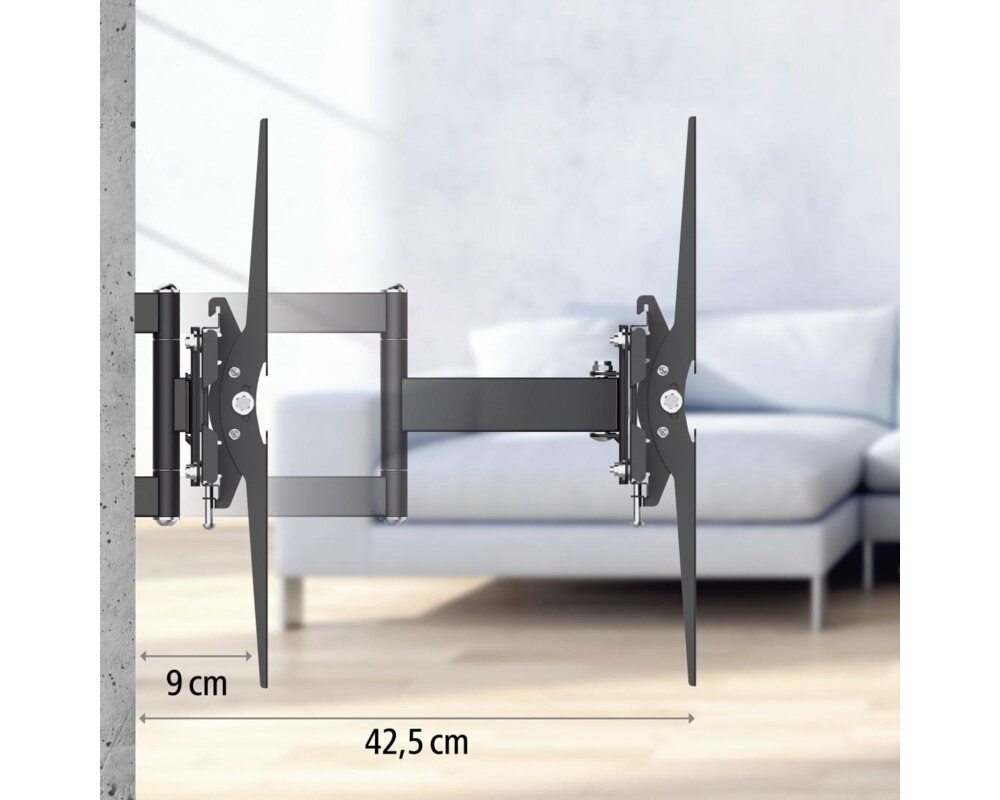 Стойка Hama Fullmotion TV, 32-65", регулируема, Черна 17