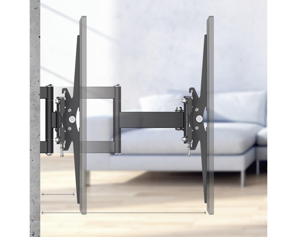 Стойка Hama Fullmotion TV, 32-65", регулируема, Черна 12