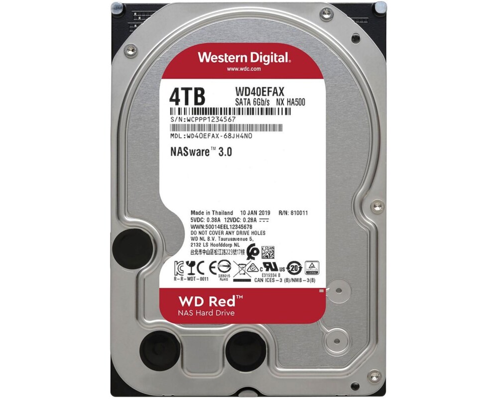 Твърд диск WD Red NAS Hard Drive, 4TB, 5400rpm, SATA3, 256MB 10