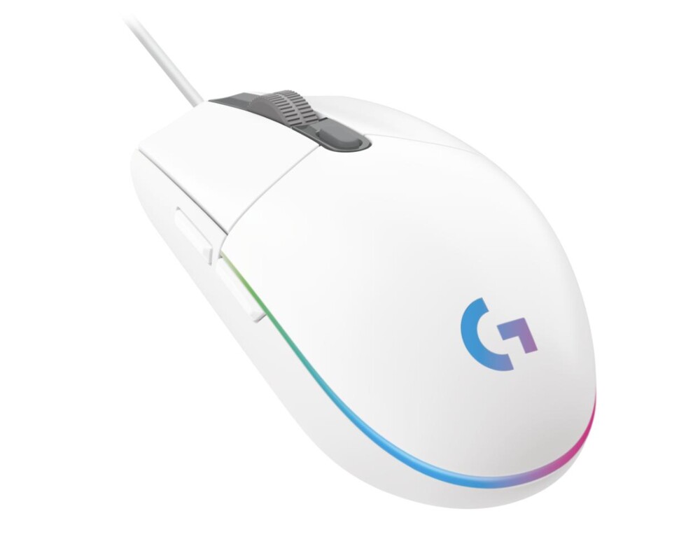 Мишка Геймърска мишка Logitech G102 LightSync, RGB, Оптична, Жична, USB, Бяла 4
