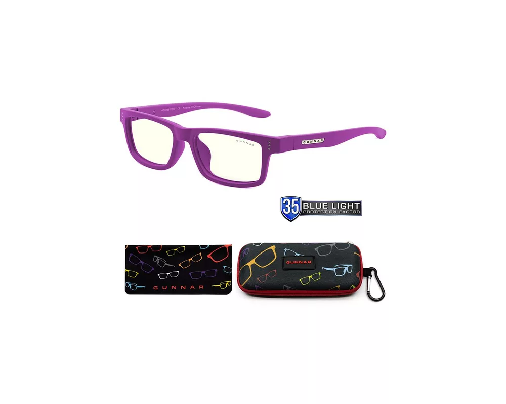 Очила за компютър Детски компютърни очила GUNNAR Cruz Kids Small, Clear Natural, Лилав 4
