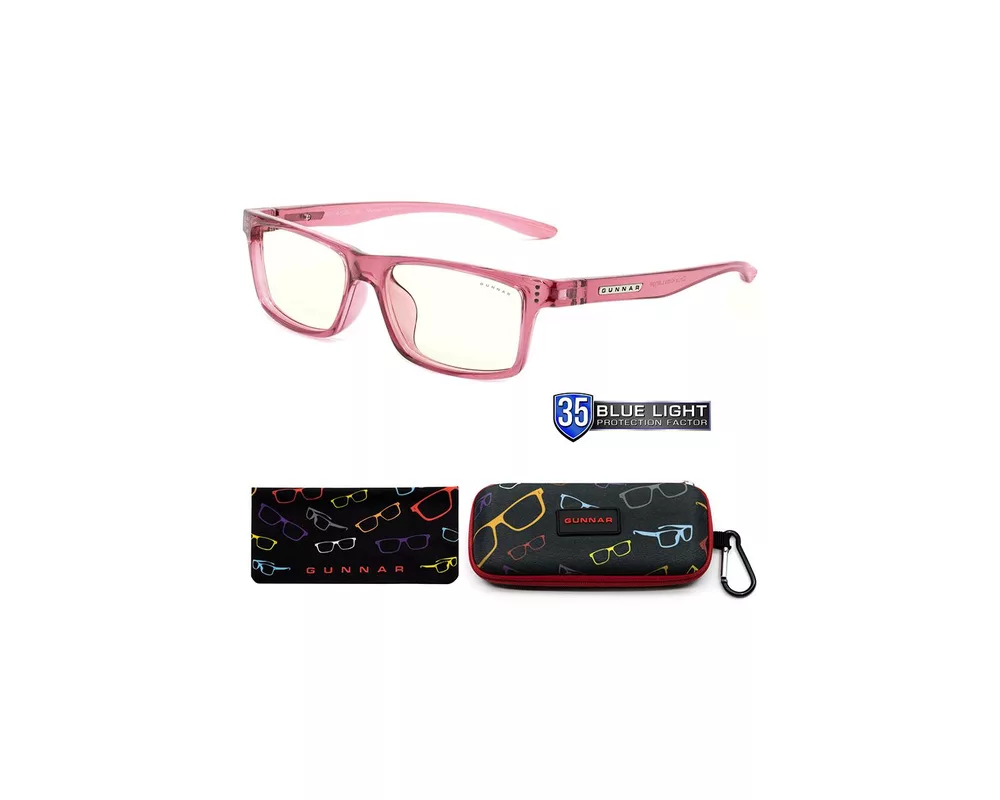 Очила за компютър Детски компютърни очила GUNNAR Cruz Kids Large, Clear Natural, Розов 4