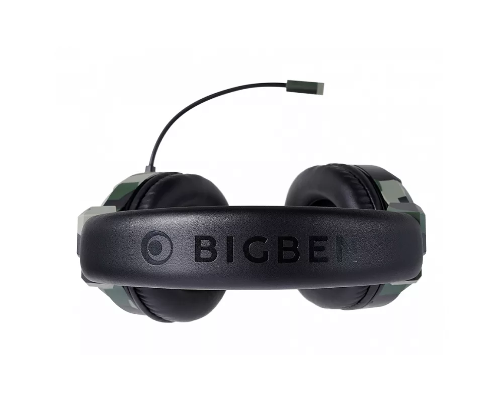 Слушалки Геймърски слушалки Nacon Bigben PS4 Official Headset V3 Camo Green, Микрофон, Зелен 4