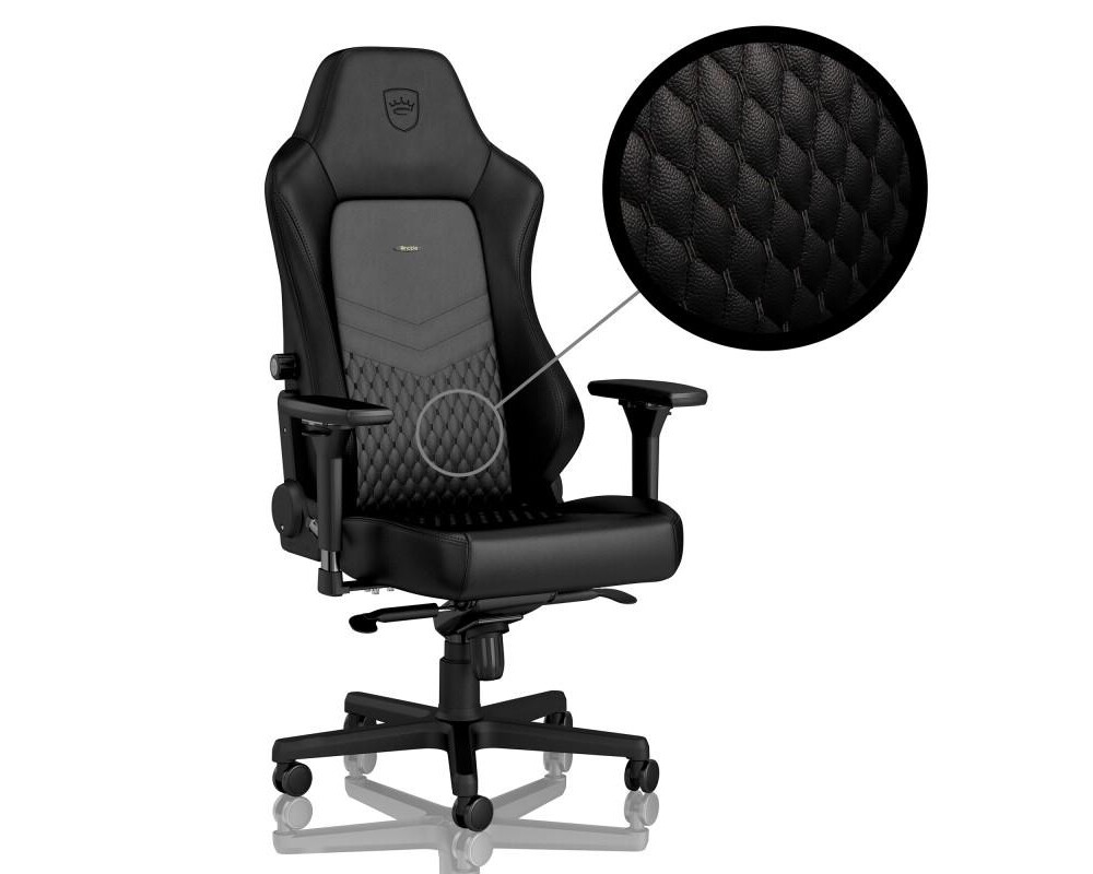 Геймърски стол noblechairs HERO Real Leather, Black