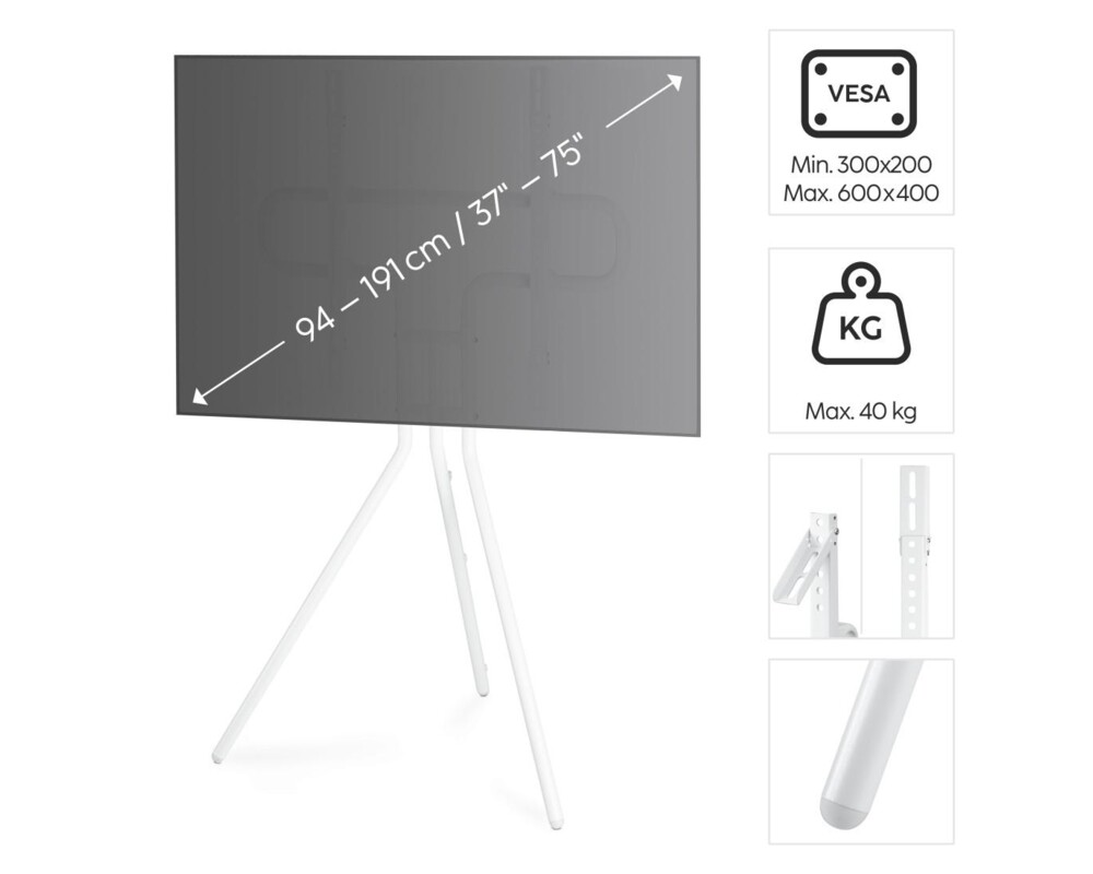 Стойка за TV HAMA Easel design, 75", 118093 9