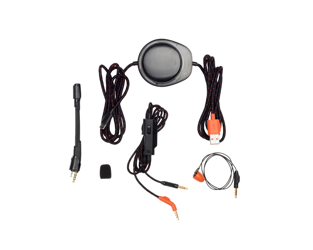 Слушалки JBL QUANTUM ONE BLK USB wired PC over-ear professional gaming headset with head-tracking enhanced JBL QuantumSPHERE 360 14