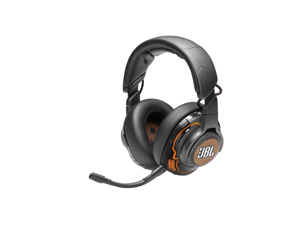 Слушалки JBL QUANTUM ONE BLK USB wired PC over-ear professional gaming headset with head-tracking enhanced JBL QuantumSPHERE 360 6