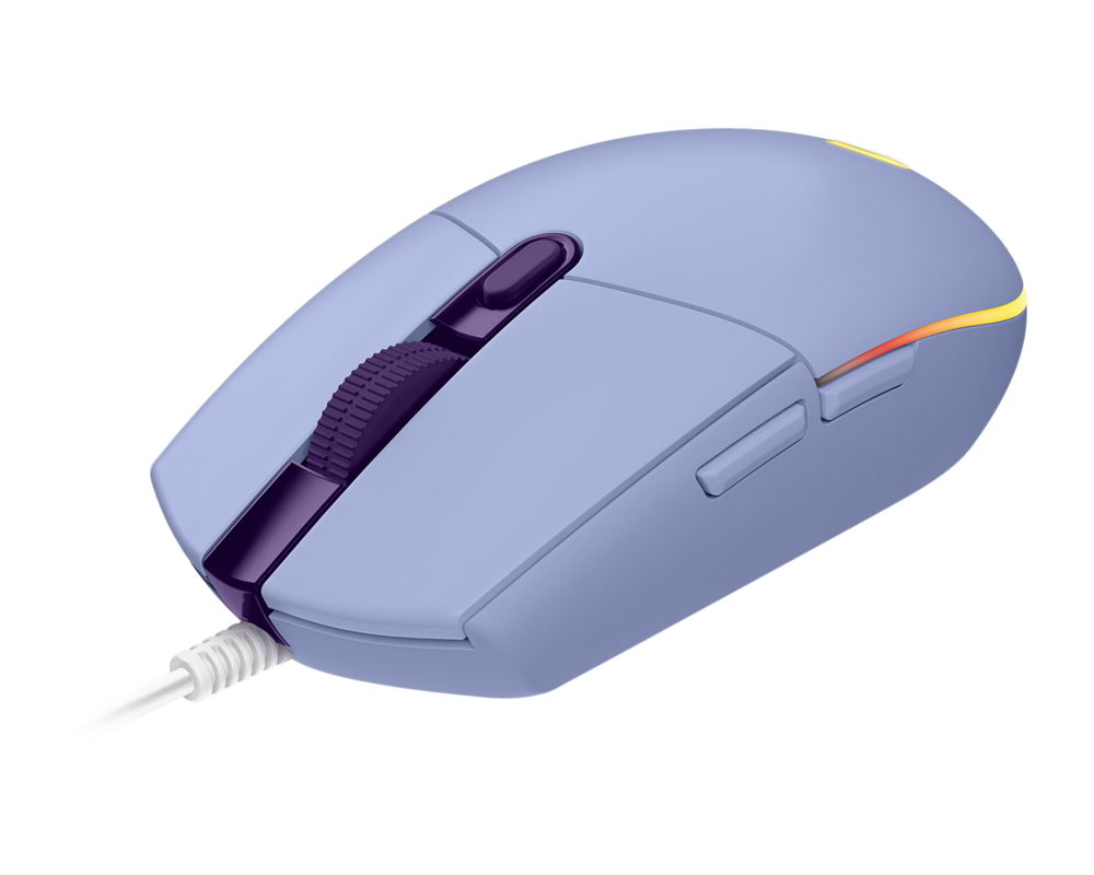 Мишка Геймърска мишка Logitech G102 LightSync, RGB, Оптична, Жична, USB, Лилав 2