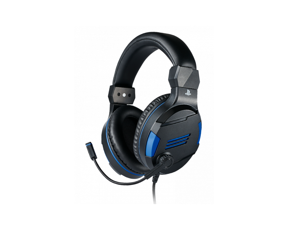 Слушалки Геймърски слушалки Nacon Bigben PS4 Official Headset V3, Микрофон, Черен/Син 3