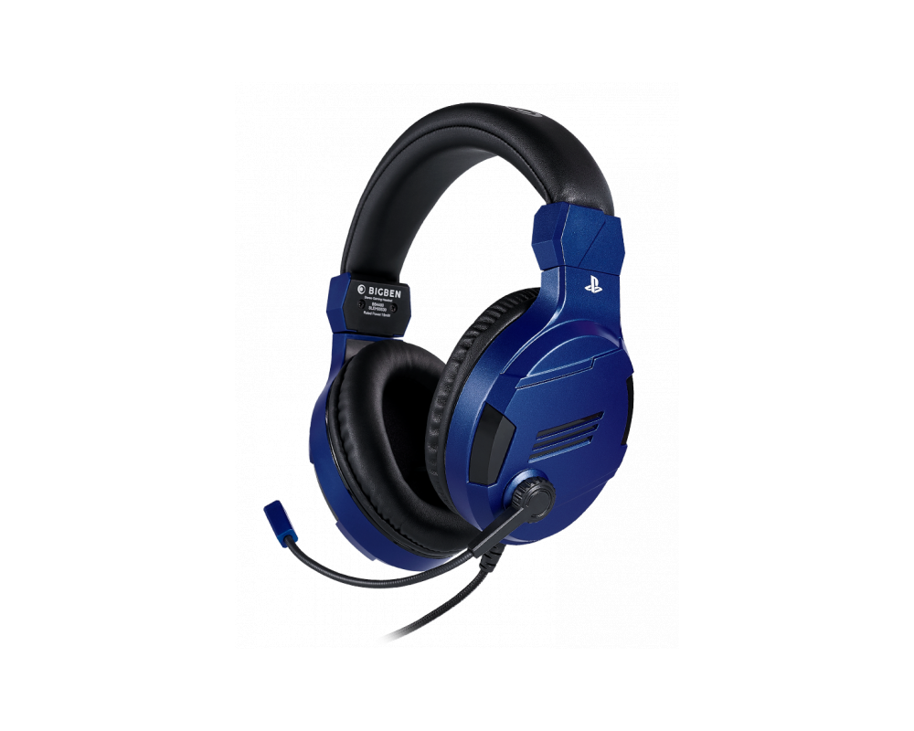 Слушалки Геймърски слушалки Nacon Bigben PS4 Official Headset V3 Blue, Микрофон, Син 3