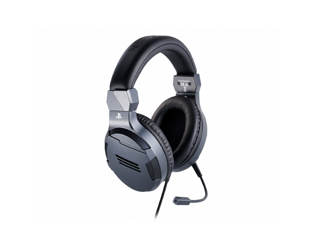 Слушалки Геймърски слушалки Nacon Bigben PS4 Official Headset V3 Titanium, Микрофон, Сив 3