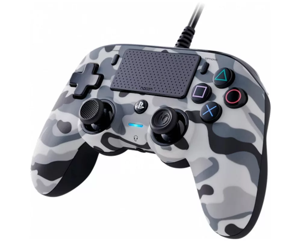 Джойстици и Геймпадове Жичен Nacon Wired Compact Controller Camo Grey, Сив 5