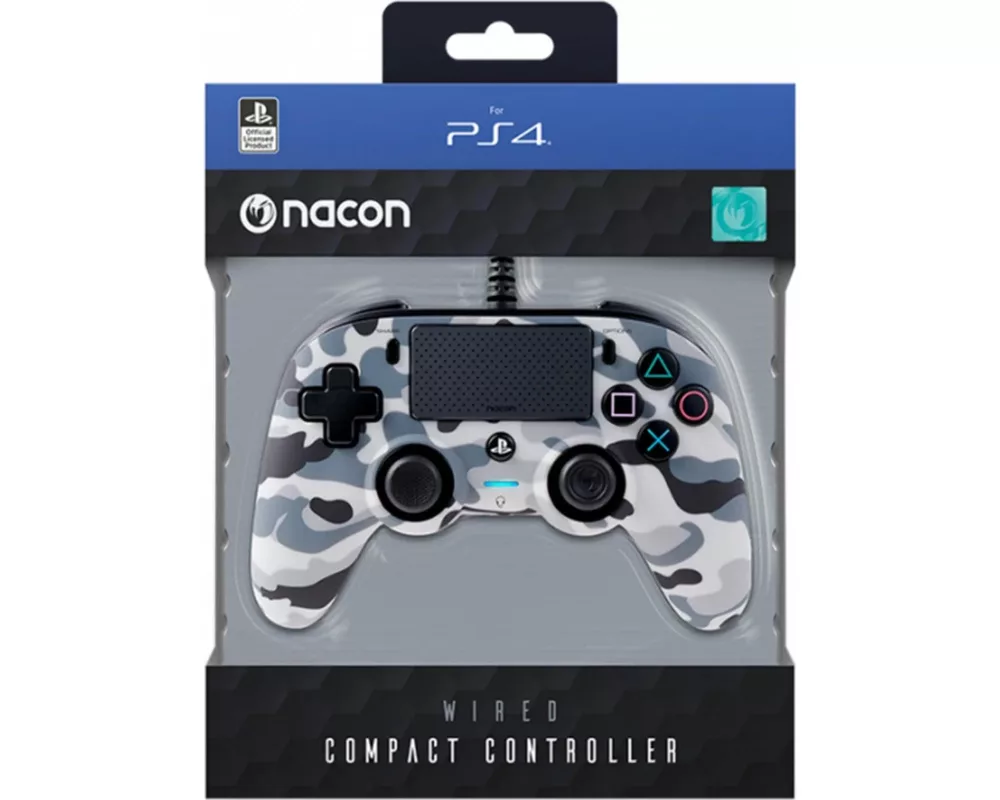 Джойстици и Геймпадове Жичен Nacon Wired Compact Controller Camo Grey, Сив 7