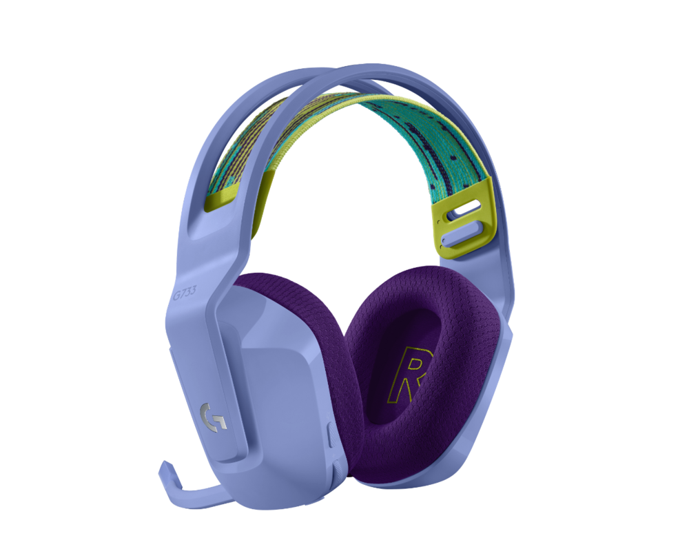 Слушалки Геймърски слушалки Logitech G733 Lilac Lightspeed Wireless RGB, Микрофон, Лилави 4