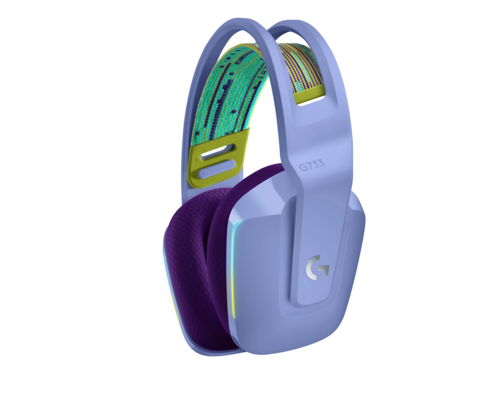 Слушалки Геймърски слушалки Logitech G733 Lilac Lightspeed Wireless RGB, Микрофон, Лилави 3
