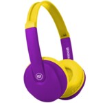 <span>Слушалки</span> Блутут детски слушалки Maxell KIDZ HP-BT350, Малък размер, Виолетов/Жълт <span class='catalog-num-in-name'>ML-AH-BT350-KIDZ-PUR</span> - 