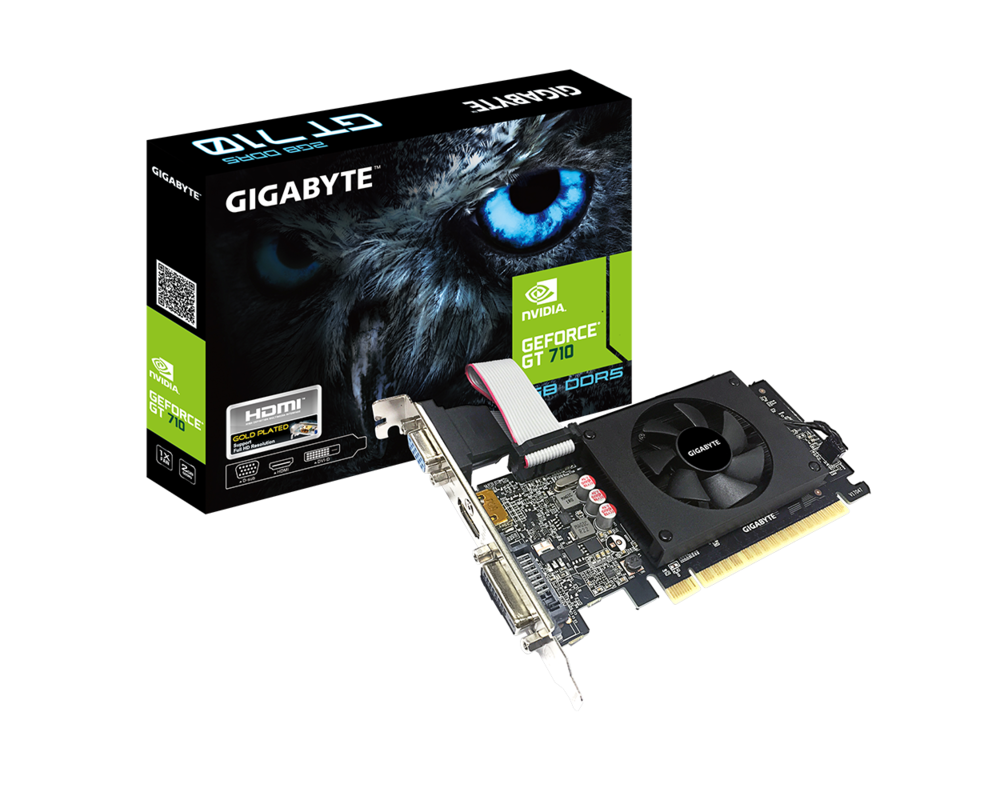 Видеокарта Gigabyte NVIDIA GeForce GT 710 2GB GDDR5 5