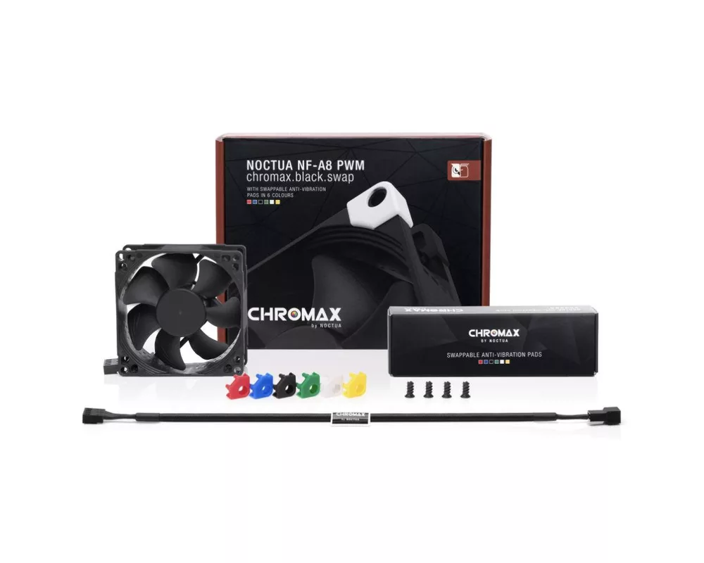 Вентилатор Noctua 80mm NF-A8 PWM chromax.black.swap 9