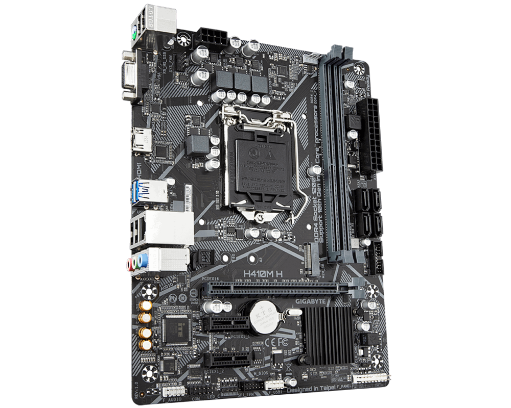 Дънна платка GIGABYTE H410M-H V3, Socket 1200 (400 Series), 2 x DDR4 3