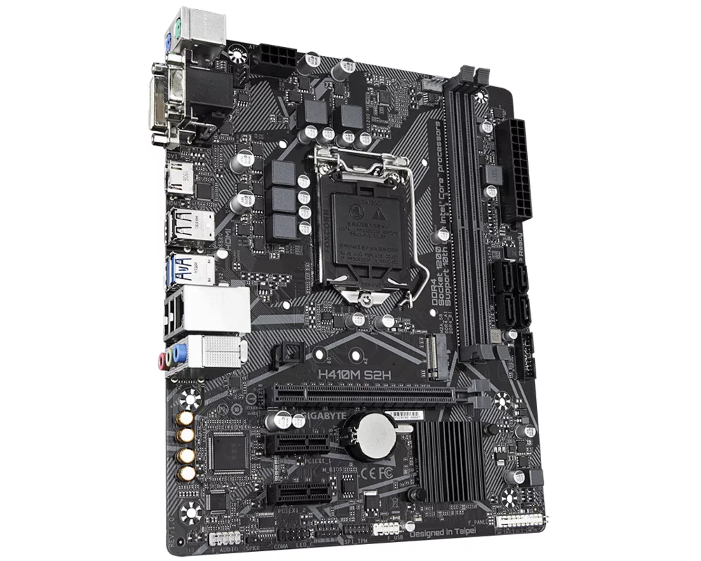 Дънна платка GIGABYTE H410M-S2H V3 1.0, Socket 1200 (400 Series), 2 x DDR4 4