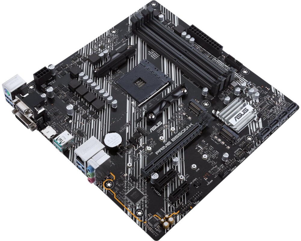 Дънна платка ASUS Prime B550M-K socket AM4, 4xDDR4, PCIe 4.0, Dual M.2 4
