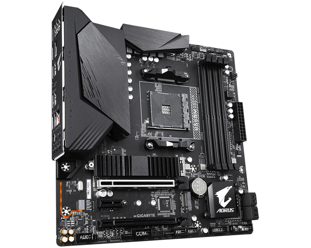Дънна платка GIGABYTE B550M AORUS PRO Socket AM4, 4 x DDR4, RGB Fusion 2.0, V2 4